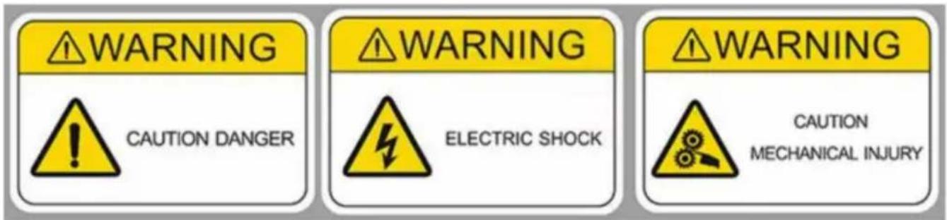Vevor JZ48V2000W - Waarschuwingsbord voor veilige werking van de motor - 1
