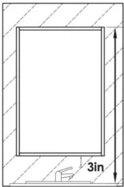 Vevor ML16×24-1 - Plaats de spiegel - 1