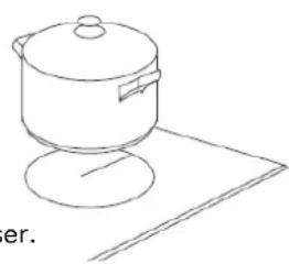 Linarie Albi LIN30C2Z - Utilisation de la table de cuisson vitrocéramique Pour démarrer la cuisson - 1