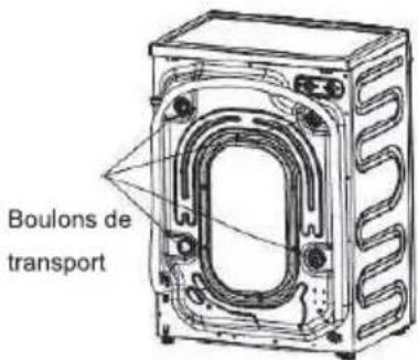 Linarie Orsan LJWM612ABK - Dépose des boulons utilisés pour le transport - 1