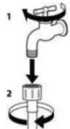 Linarie Viviers LMWM1014G - Nettoyage du filtre à mailles dans le tuyau d'alimentation en eau - 1