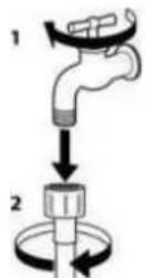 Linarie Luynes LMWD106G - Nettoyage du filtre à mailles dans le tuyau d'alimentation en eau - 1