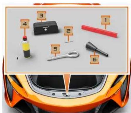 McLaren P16 (2025) - Équipement de compartiment à bagages avant - 1