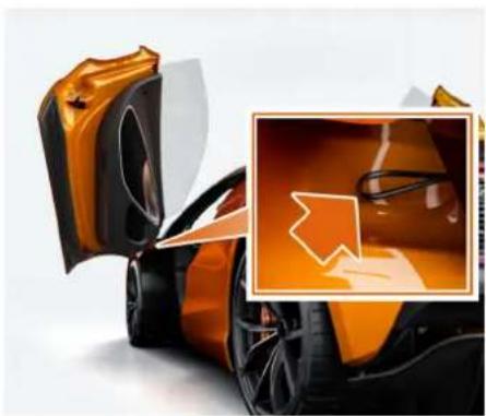 McLaren P16 (2025) - Ouverture du compartiment à bagages avant - batterie déchargée - 3