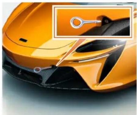 McLaren P16 (2025) - Anneau de remorquage et montage - 1