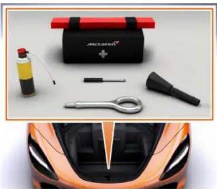 McLaren 720S (2021) - Équipement du compartiment à bagages - 1