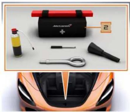 McLaren 720S (2021) - Maintenance de votre McLaren Équipement d'urgence - 2