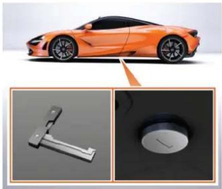 McLaren 720S (2021) - Maintenance de votre McLaren Déverrouillage et ouverture manuels - 3