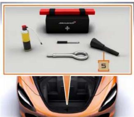 McLaren 720S (2021) - Maintenance de votre McLaren Équipement d'urgence - 2