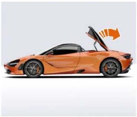 McLaren 720S (2021) - Avant de prendre le volant Ouverture et fermeture - 1