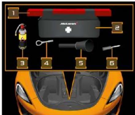 McLaren 600LT (2019) - Équipement du compartment à bagages - 600LT et 600LT Spider - 1