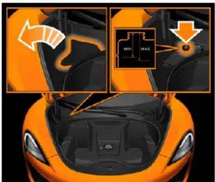 McLaren 600LT (2019) - Contrôle du niveau de liquide - 1