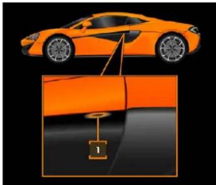 McLaren 600LT (2019) - Ouverture d'une portiere - 1