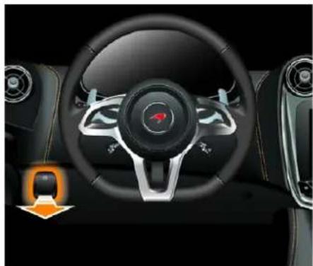 McLaren 600LT (2019) - Utilisation du frein de stationnement - 1