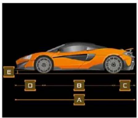 McLaren 600LT (2019) - Données et glossaire du vehicule Données - 1