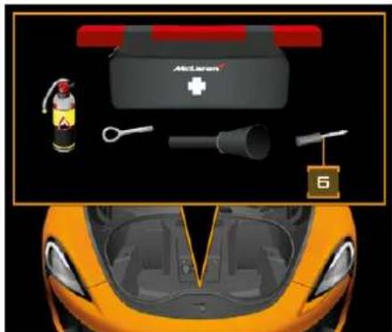 McLaren 600LT (2019) - Outil de déverrouillage du capot d'entretien - 1