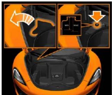 McLaren 600LT Spider (2019) - Contrôle du niveau de liquide - 1