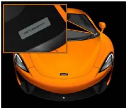 McLaren 600LT Spider (2019) - Données et glossaire du véhicule Identification du véhicule - 1