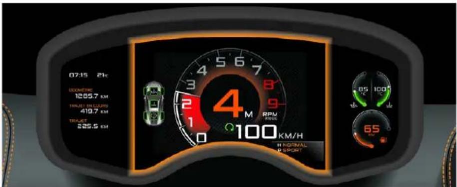 McLaren 600LT Spider (2019) - Affichage du groupe d'instruments - 1