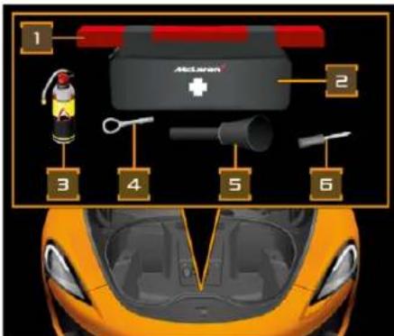 McLaren 600LT Spider (2019) - Équipement du compartiment à bagages - 600LT et 600LT Spider - 1
