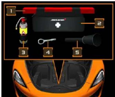 McLaren 600LT Spider (2019) - Équipement du compartiment à bagages - excepté 600LT et 600LT Spider - 1