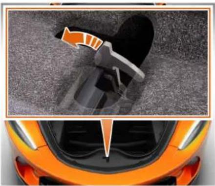 McLaren GT (2021) - マニュアルでロックを解除しドアを開ける - 2