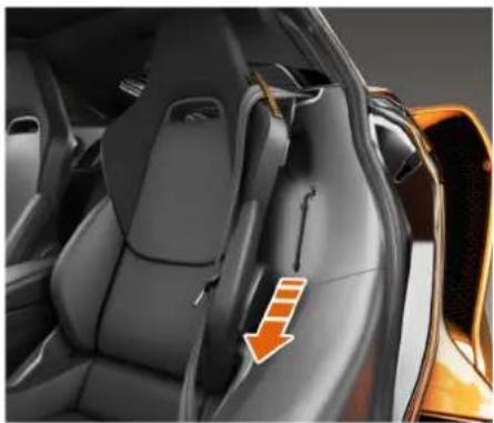 McLaren GT (2021) - マニュアルでロックを解除しドアを開ける - 1