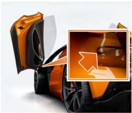 McLaren Artura (2023) - Maintenance de votre McLaren Déverrouillage et ouverture manuels - 1