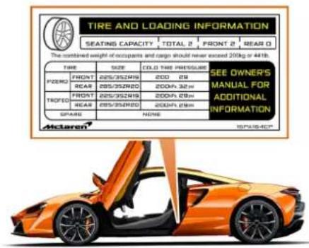 McLaren Artura (2023) - Données et glossaire du véhicule Données - 2