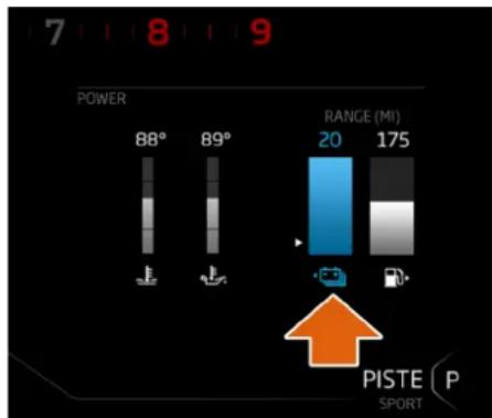 McLaren Artura (2023) - Niveau de charge de la batterie HT et autonomie - 1