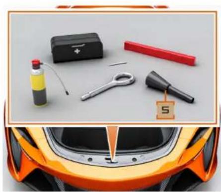 McLaren Artura (2023) - Maintenance de votre McLaren Équipement d'urgence - 2