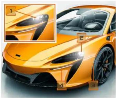 McLaren Artura (2023) - Avant de prendre le volant Éclairage - 1