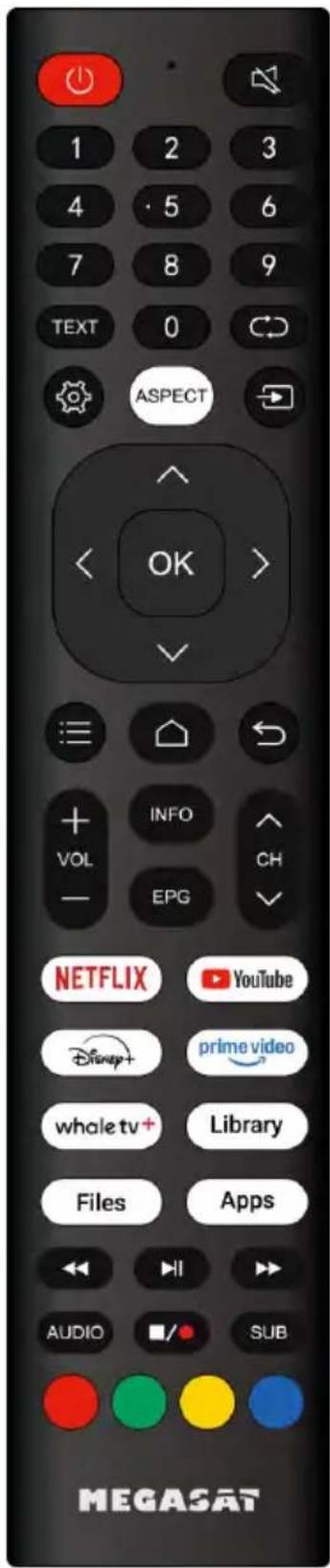 MEGASAT Royal Line V 22 Smart - Télécommande - 1