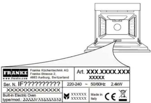 FRANKE FCO 86 H - AH: ή, A: ώυή80θυψ−βxO,, 6: " H - 2