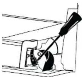 INDESIT IB 25RE X - Removing the oven door - 3
