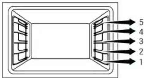 INDESIT IB 25RE X - On models with wire shelves : - 1