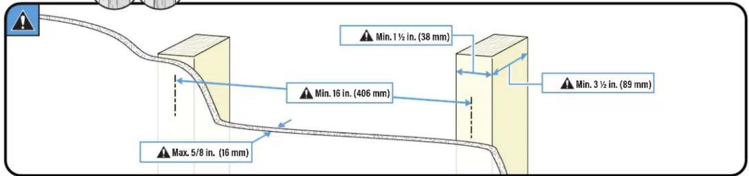 SANUS VMT5-B2 - ood Stud Option (Double Stud Install) - 1