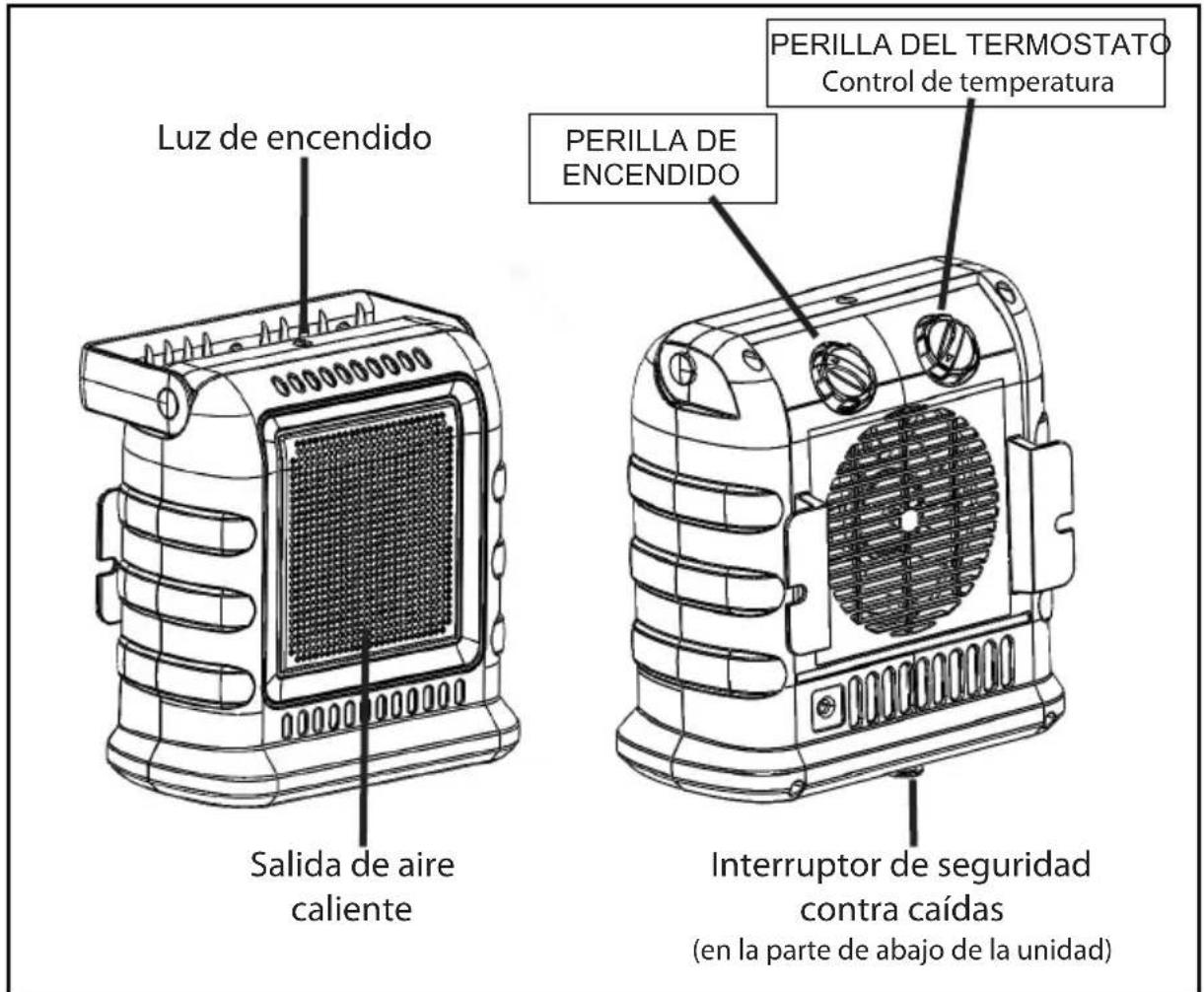 Mr. Heater Portable Buddy MHBE150FAT - DIAGRAMA DEL PRODUCTO - 1