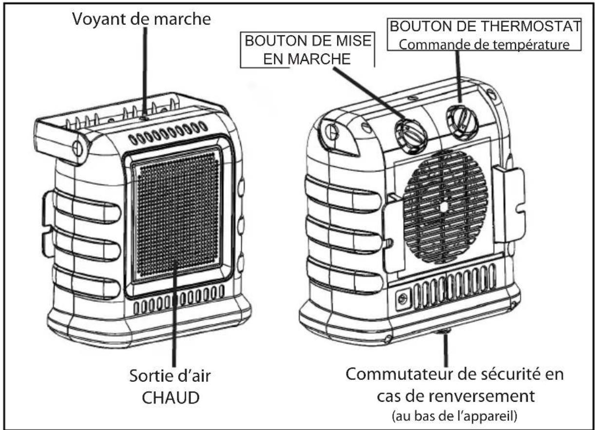 Mr. Heater Portable Buddy MHBE150FAT - DIAGRAMME DU PRODUIT - 1