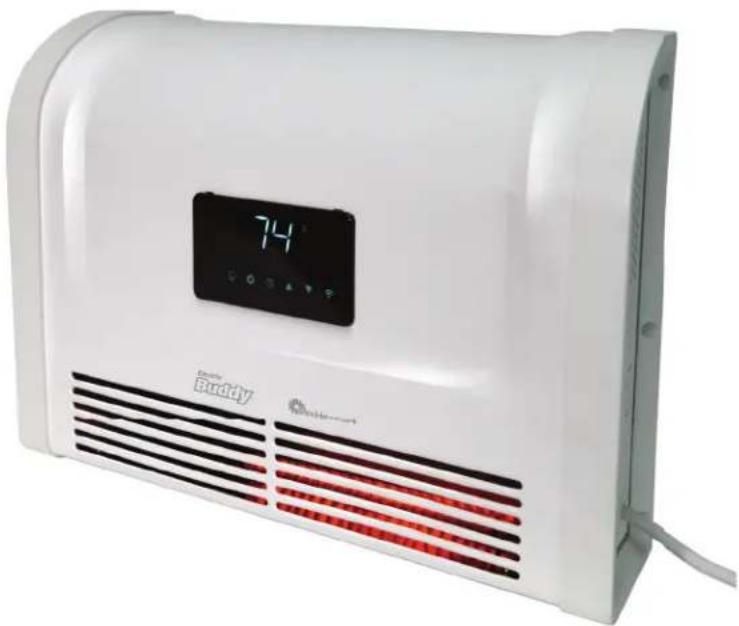 Mr. Heater Electric Buddy MHBEW150FATRW - CALEFACTOR ELÉCTRICO DE AIRE FORZADO DE MONTAJE EN LA PARED - 1
