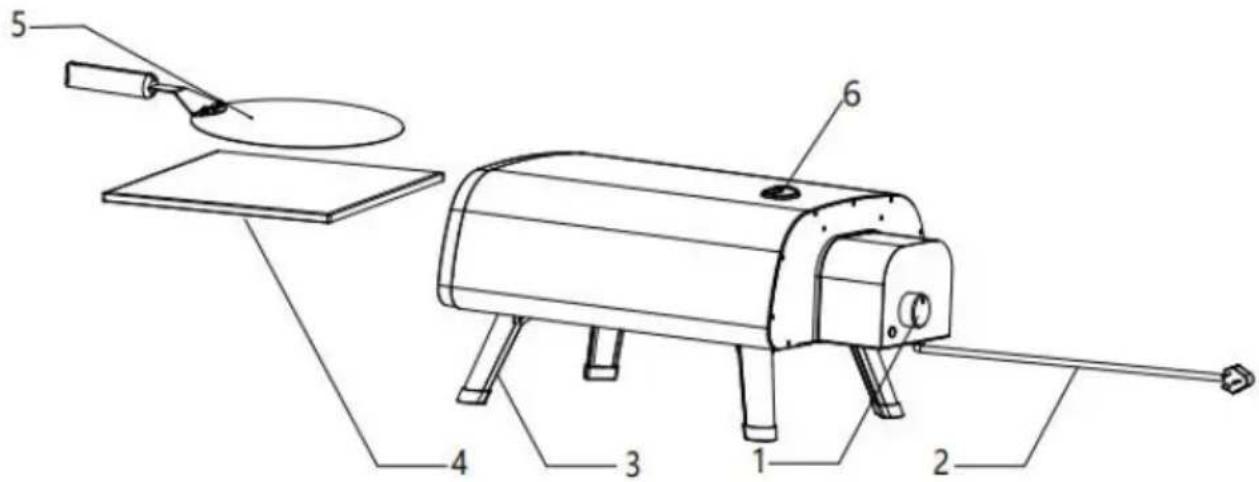 Vevor EG12-02B-18 - COMPONENTS &amp; DIAGRAM - 1