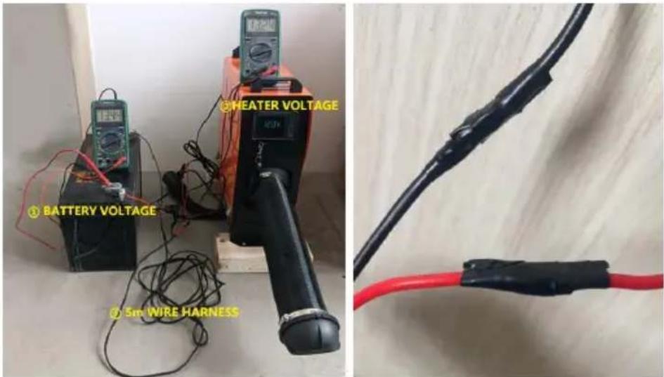 Vevor CY-29 - Precautions for the power supply: - 3