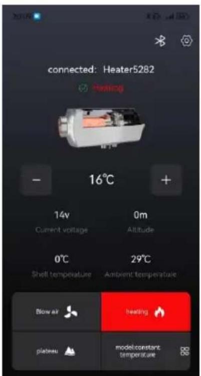 Vevor CY5002 - After successful linking, it will be displayed as shown in the following figure: - 3