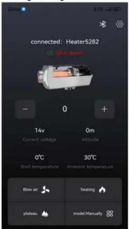Vevor CY5002 - Dopo il collegamento riuscito, verrà visualizzato come mostrato in figura seguente: - 1