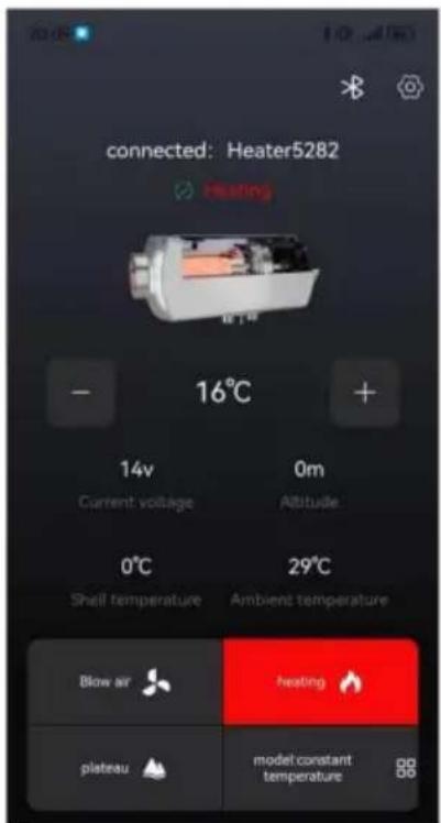 Vevor CY5002 - Dopo il collegamento riuscito, verrà visualizzato come mostrato in figura seguente: - 3