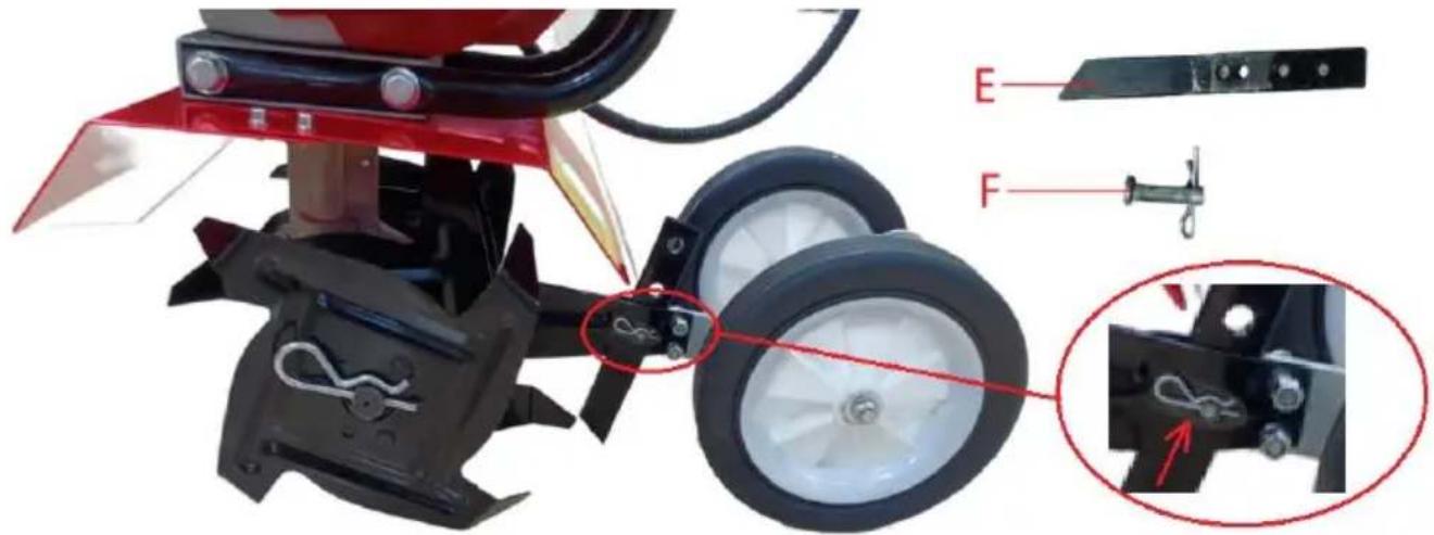 Vevor 520S - b. Adjust depth skid assembly - 1