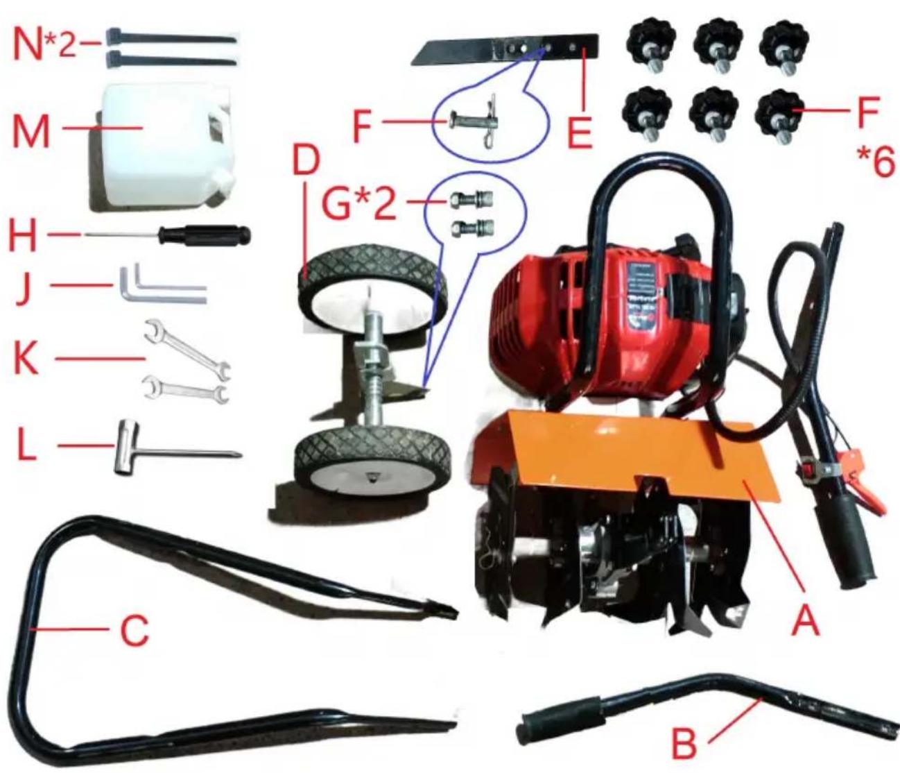Vevor 520S - PART LIST - 1