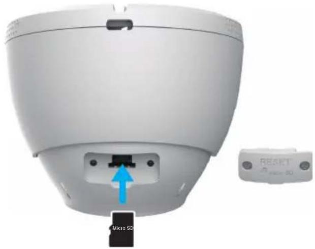 EZVIZ H4 PoE 2K - Installation de la carte microSD (facultatif) - 1