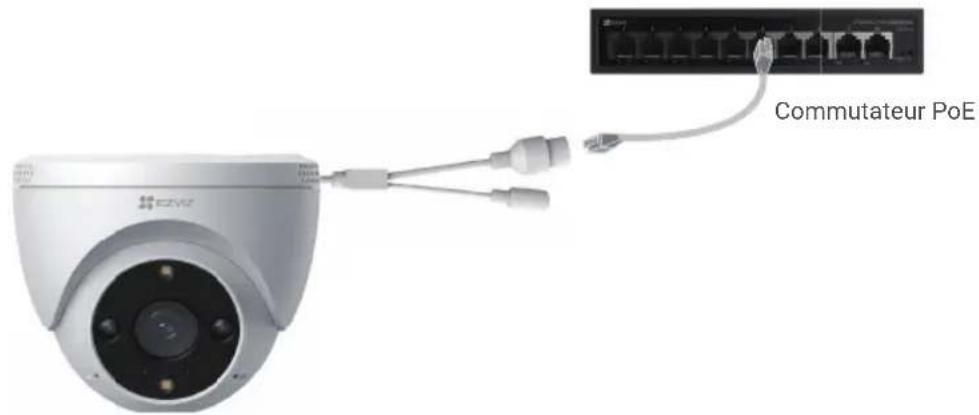 EZVIZ H4 PoE 2K - 1Avec commutateur PoE - 1