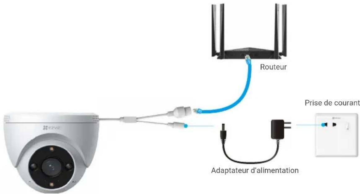 EZVIZ H4 PoE 2K - 2Avec adaptateur secteur - 1